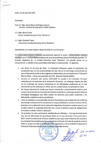 ministerio de educacion