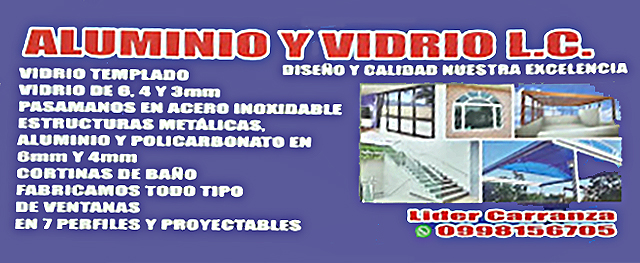 okity | guia comercial | enfokate ok | Aluminio y Vidrio